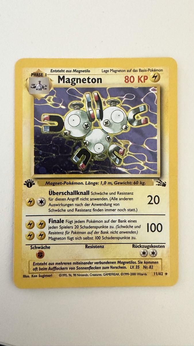 Pokémon Sammelbilder & Trading cards: Pokemon 1 edition magneton holo – Gebraucht aus Caslano von tuning21