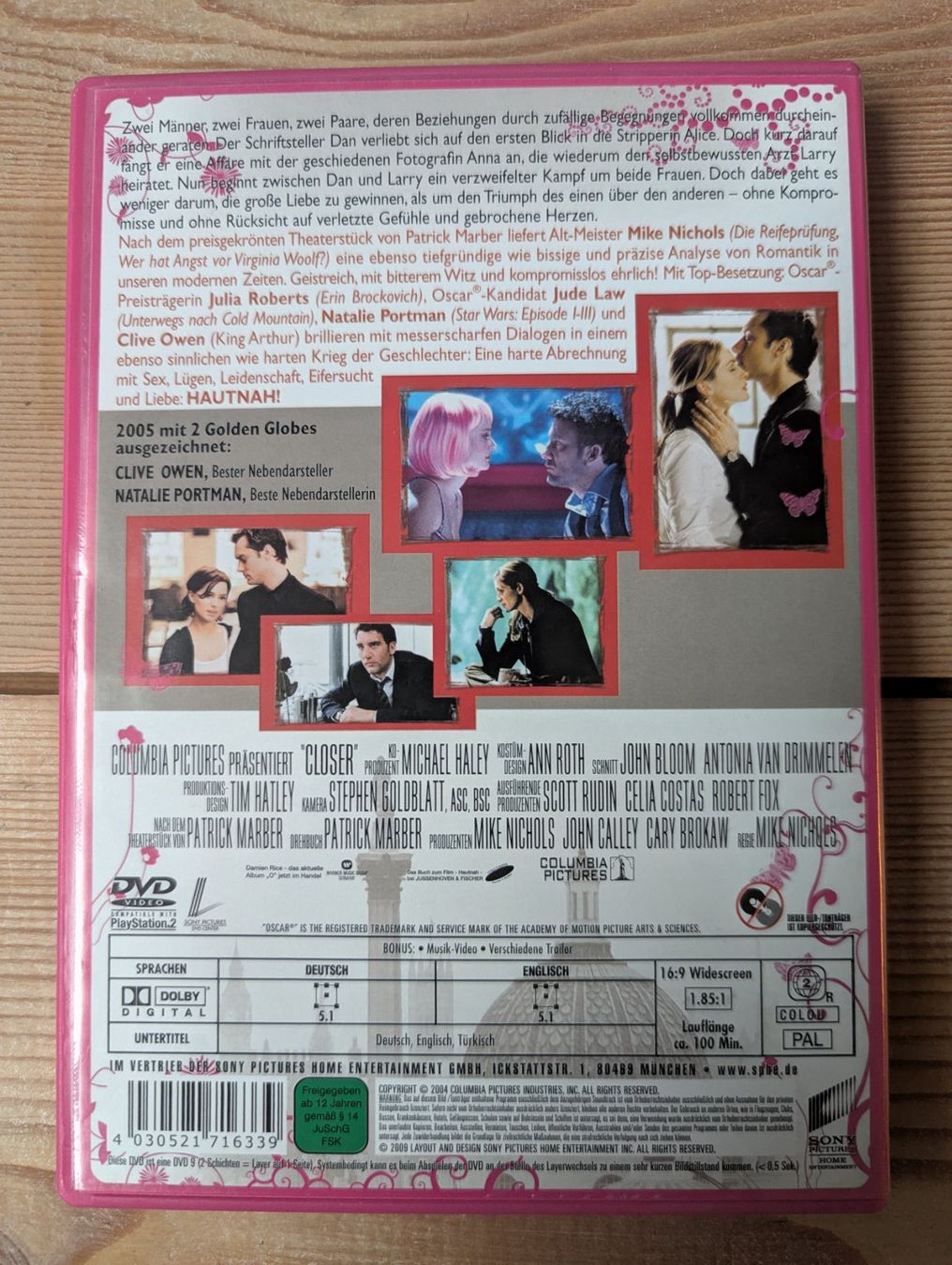 Tutti i DVDs: DVD Closer - Hautnah – Usato da Ganterschwil venduto da shlilan 1