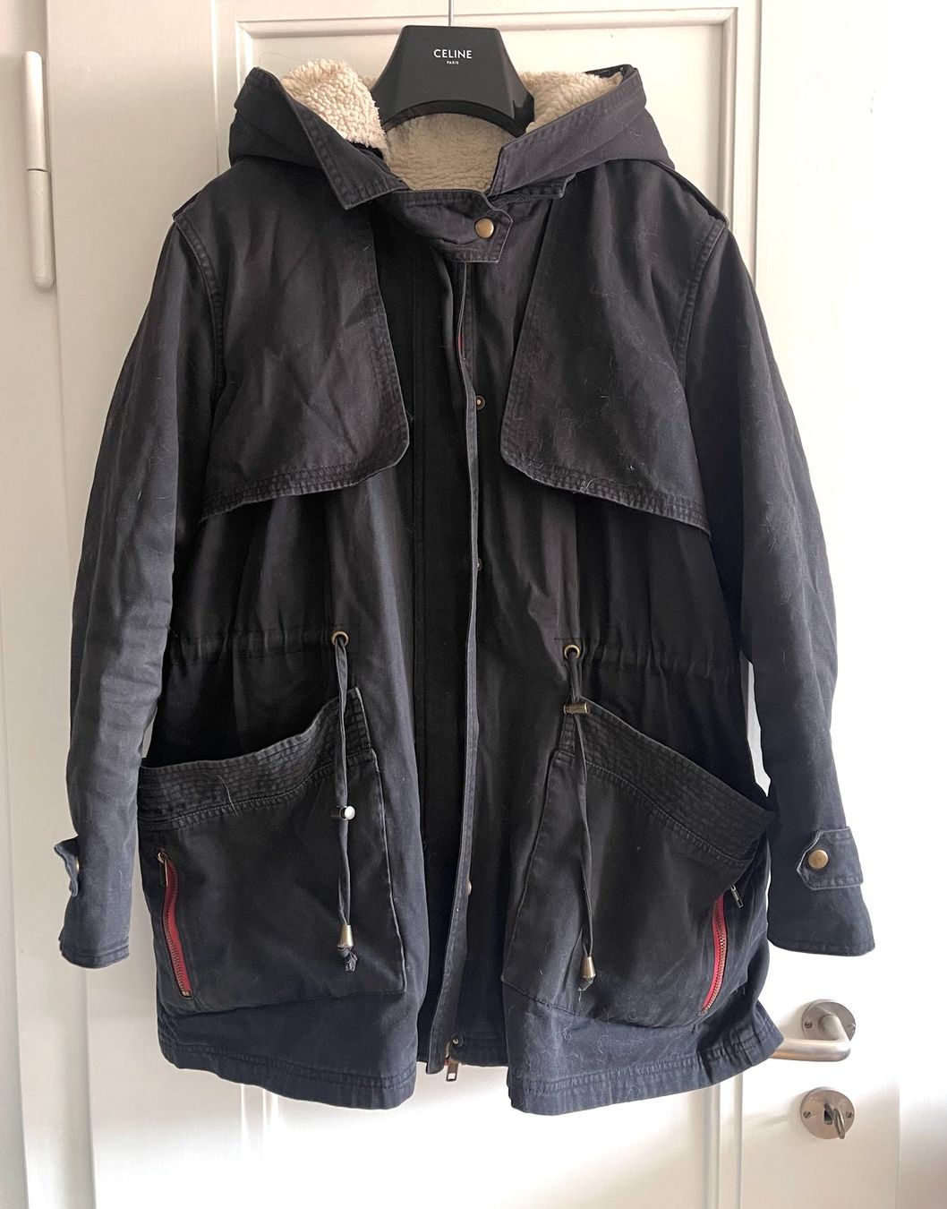 Vestes: Yeou-ya Black parka with red zippers – D'occasion à Zürich par aliiix 7