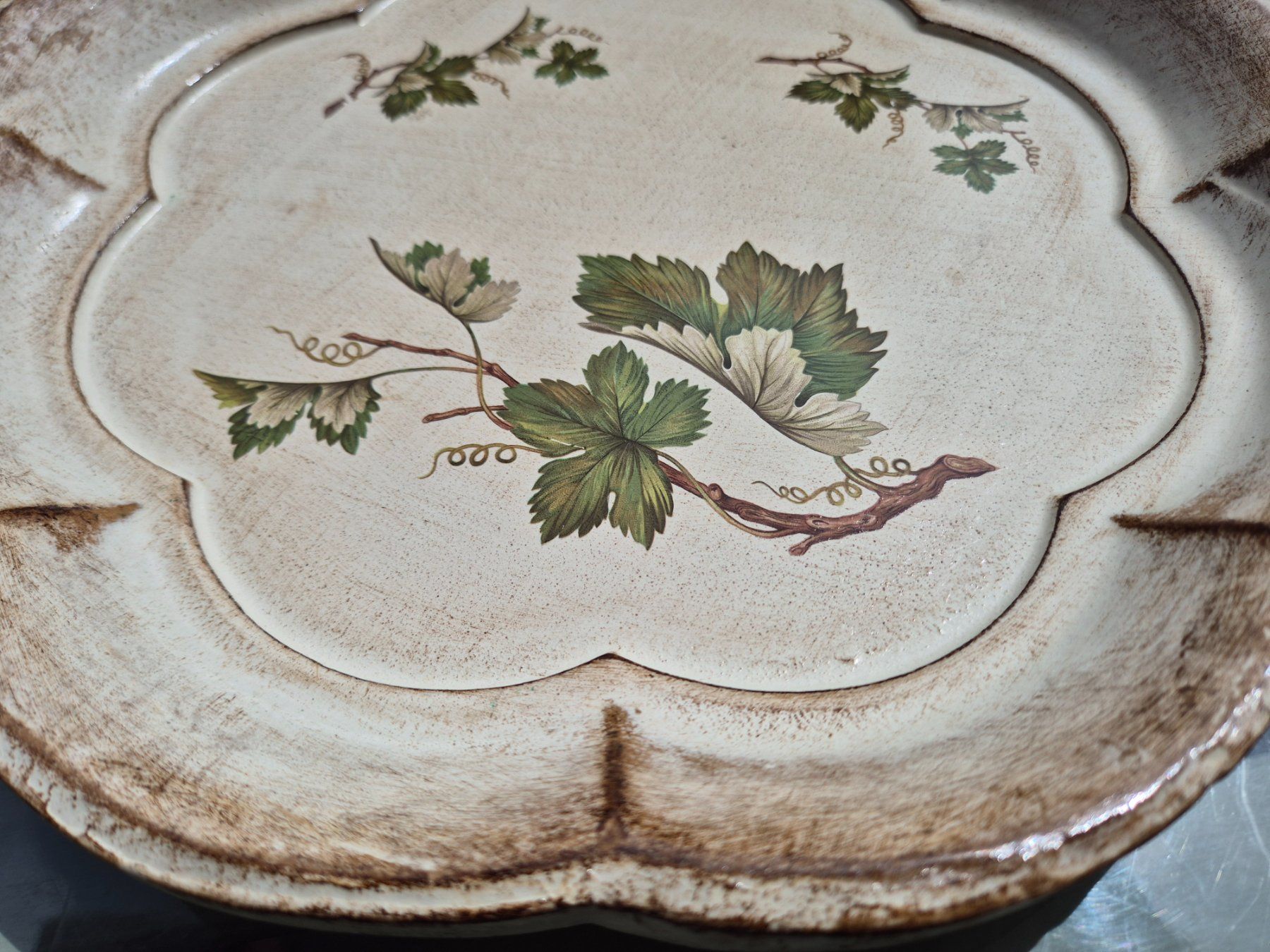 Plateaux: Vintage Holz Servierteller, Top! – D'occasion à Bern par aronari 1