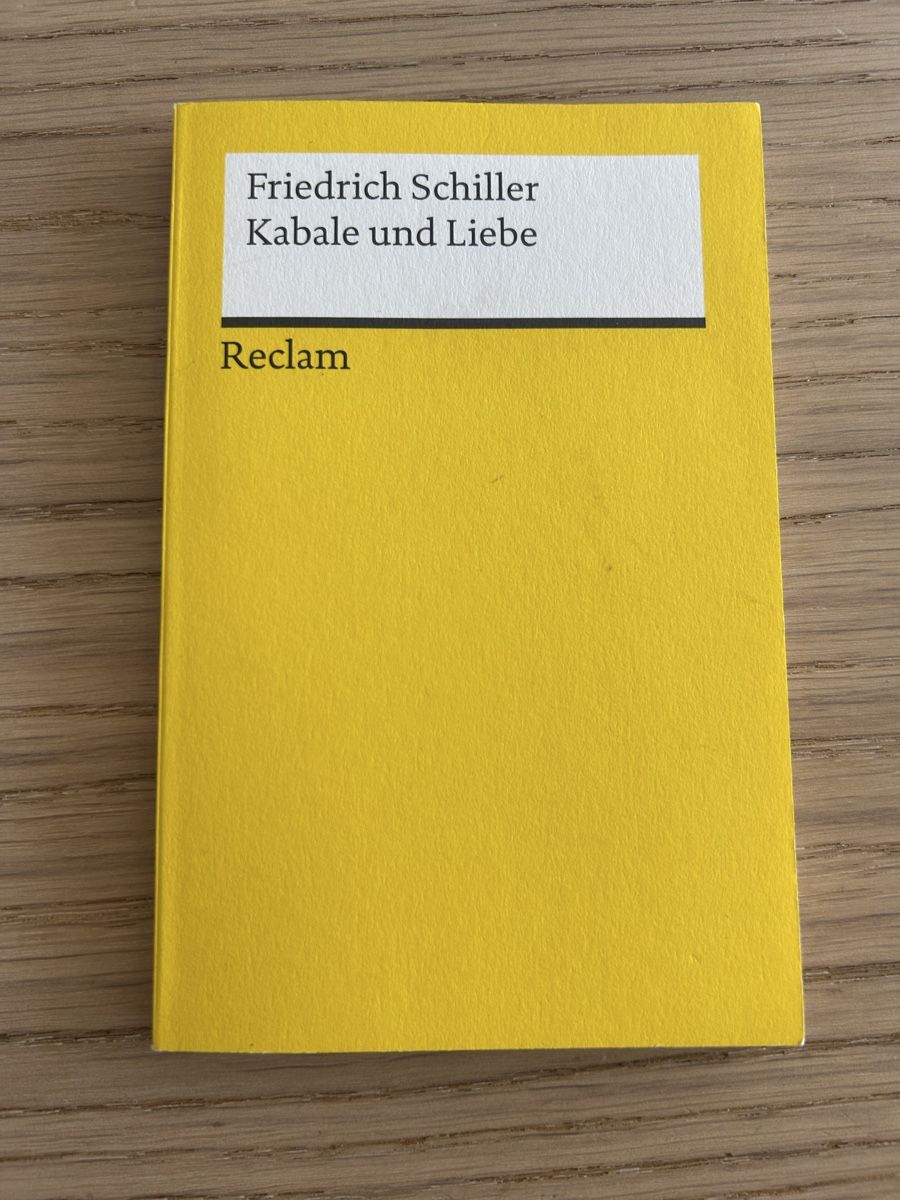 Libri: Kabale und Liebe - Friedrich Schiller – Nuovo e nell'imballaggio originale da Winterthur venduto da mon_hk2h