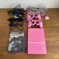 PS2 Slim Konsole Pink Set + Need for Speed Carbon