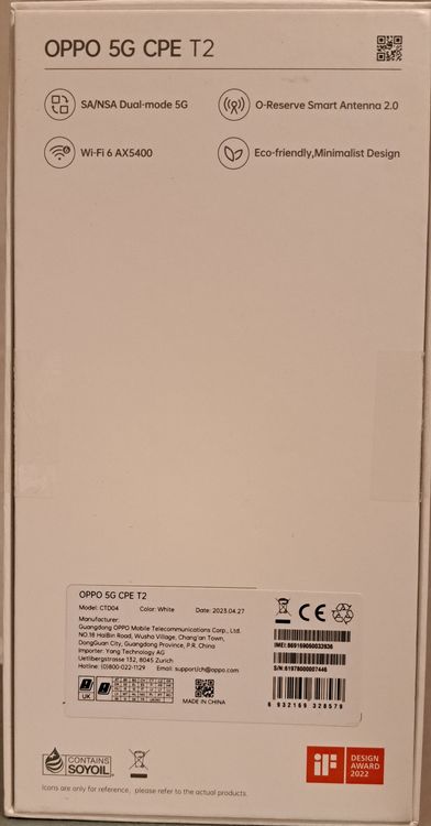 OPPO 5G CPE T2 - Router (Neu (gemäss Beschreibung)) in für CHF 225 ...