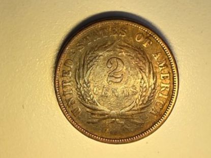 Tutti le monete: USA 2 Cent, 1867, Plain Edge  VF40-VF45 – Usato da Walchwil venduto da Evans67 2