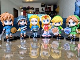 6 Zelda Figuren Set Link und Prinzessin - Neu