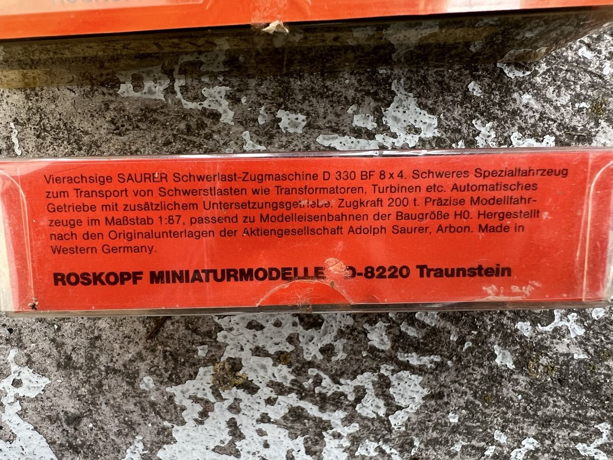 Roskopf Kit di modellismo & Modellini statici: Saurer LKW Modelle 1/87 – Usato da Obfelden venduto da Moscheli 8