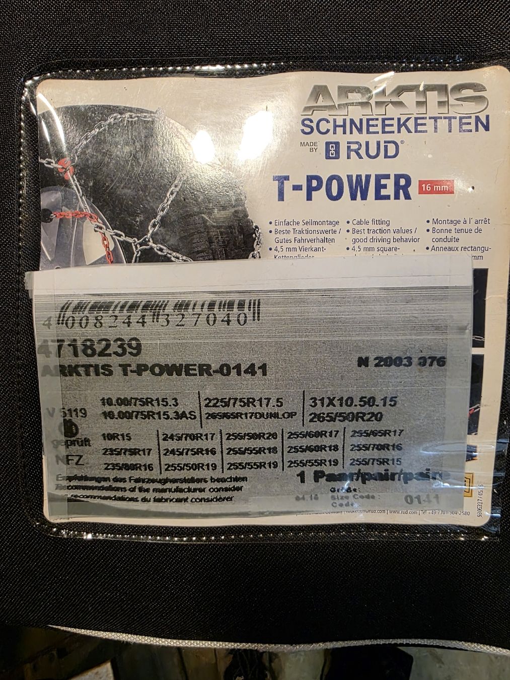 Rud Catene da neve: Schneeketten Rud TPower 0141 – Nuovo (secondo la descrizione) da Liestal venduto da producer