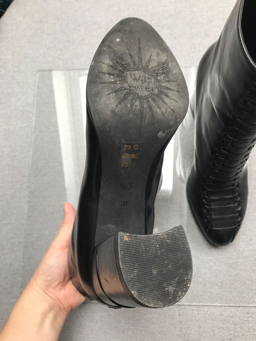 Scarpe da donna: Bottines noires taille 39 cuir Whatfor – Usato da Basel venduto da Maria-Alexa 4