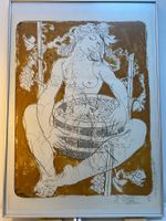 Hans Erni (1909 - 2015)           2 Lithos Winzerin + Winzer
