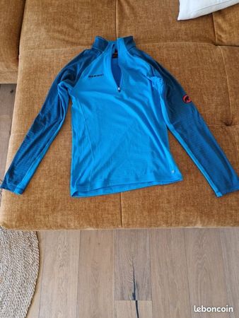 Pull de rando Mammut demi-zip - Bleu - Taille S