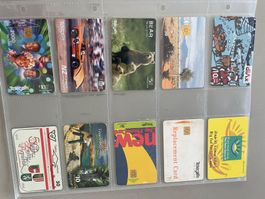 10 diverse Taxcards aus dem Ausland
