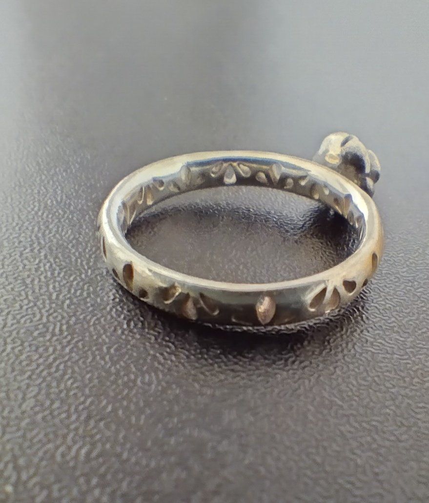 Anelli: LEICHTER RING MIT ROSE BLUME SILBER 925 – Usato da Romanshorn venduto da Glitzer-Paradies 3