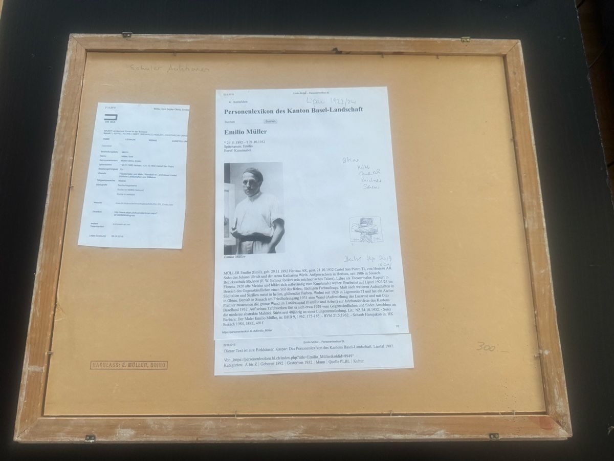 Dipinti: Emilio Müller,Original Aquarell/Mischtechnik – Usato da Buchs AG venduto da ChrizZa 3
