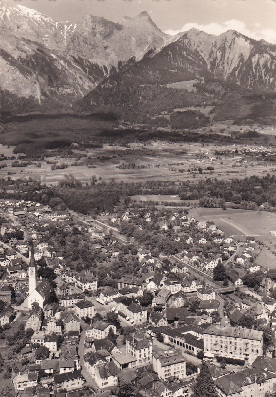 Ansichtskarten: Bad Ragaz mit Falknis – Gebraucht aus Cormoret von Pascalll2001