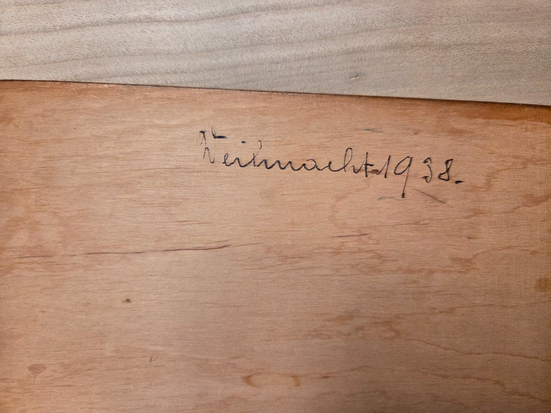 Holzartikel: Holzschatulle, Handbemalt, Herstellung 1937 – Gebraucht aus Muotathal von sch_h6cz 1