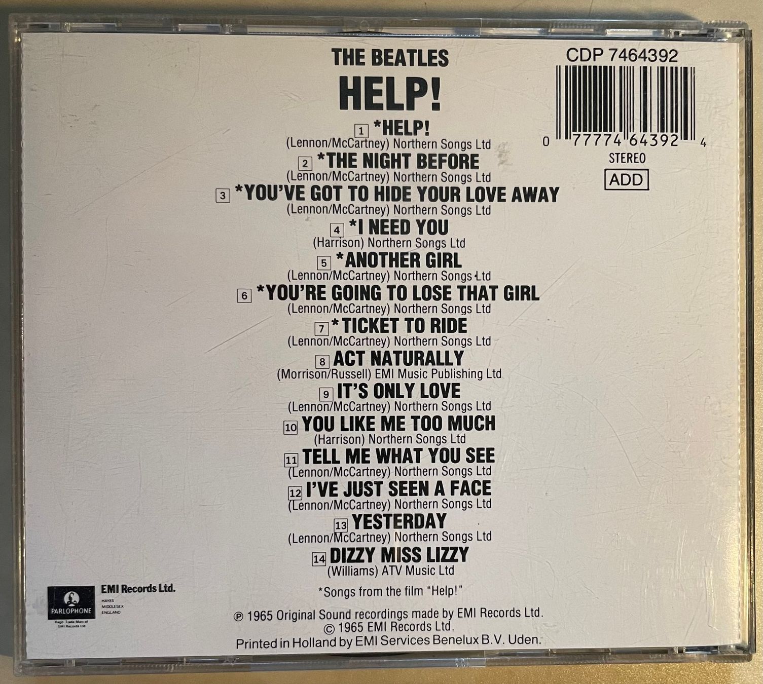 CDs: The Beatles - Help! (1965) – Gebraucht aus Brunnen von Barfly5 1