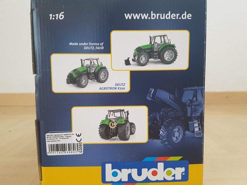 Bruder Traktor Deutz Agrotron X720 1:16