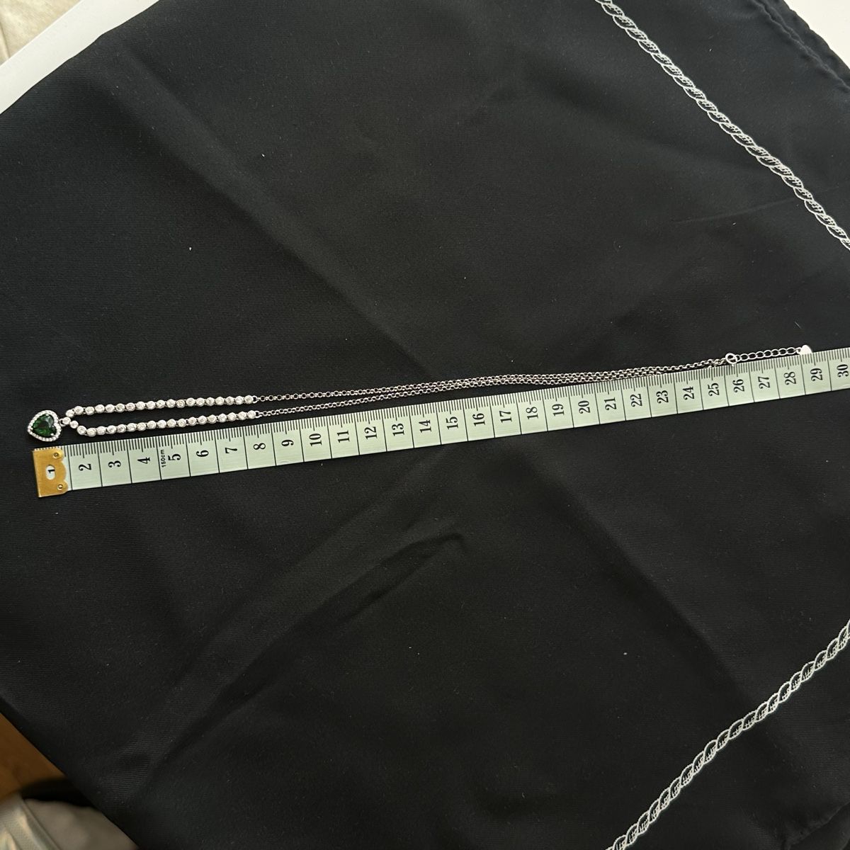 Catenine: Silber 925 Herz Smaragd Solitär Halskette – Nuovo (secondo la descrizione) da Givisiez venduto da dor_xb9k 3