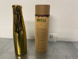 WoodWay Well Edelstahlflasche,  550ml, 1 Stk. goldig
