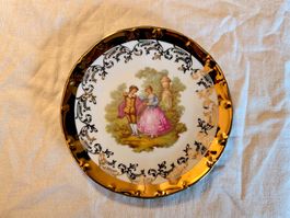Kleiber Bavaria Fragonard Wandteller 22K Goldauflage