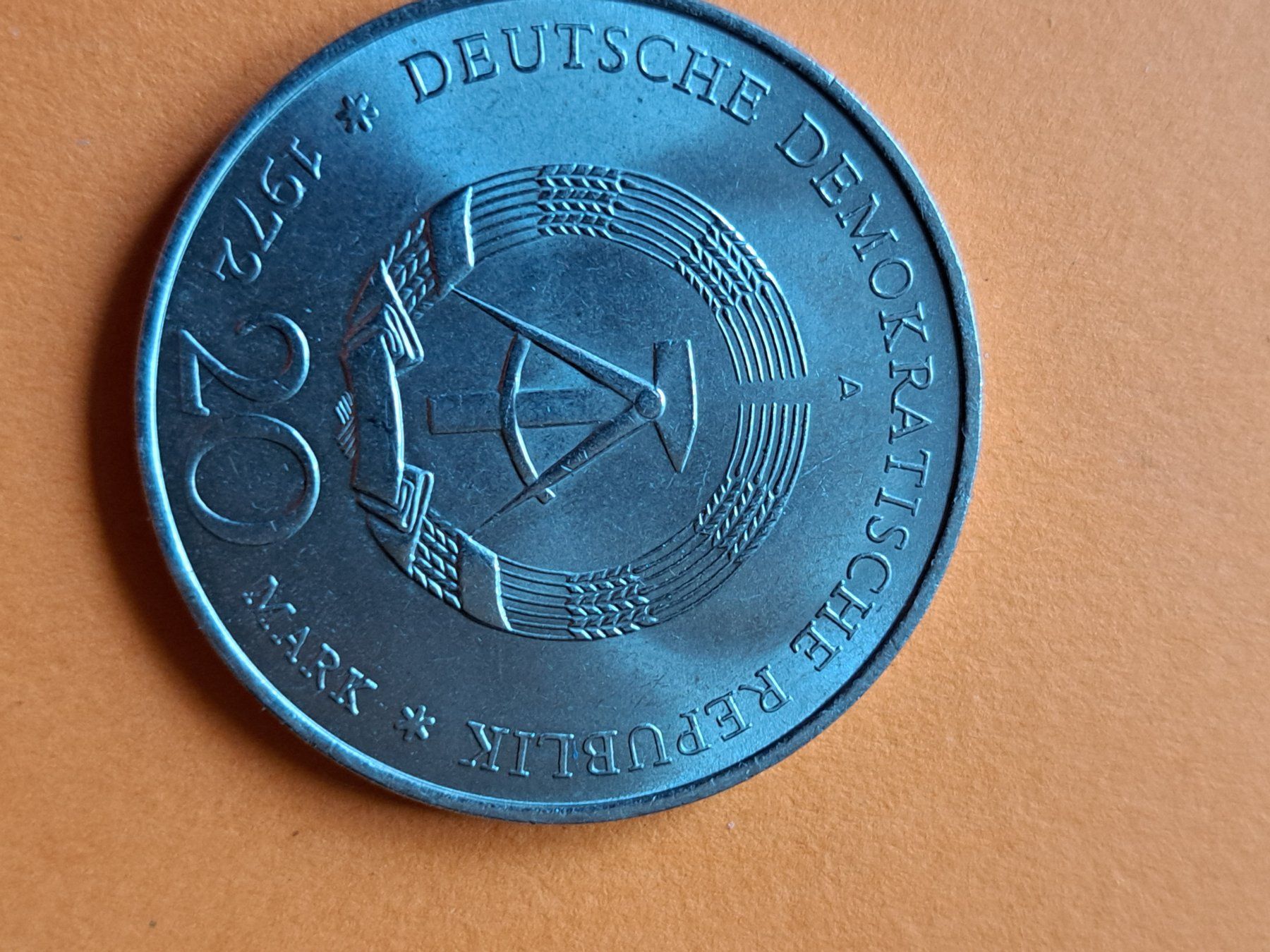 Tutti le monete: 20DM DDR – Usato da Affeltrangen venduto da Handre 1