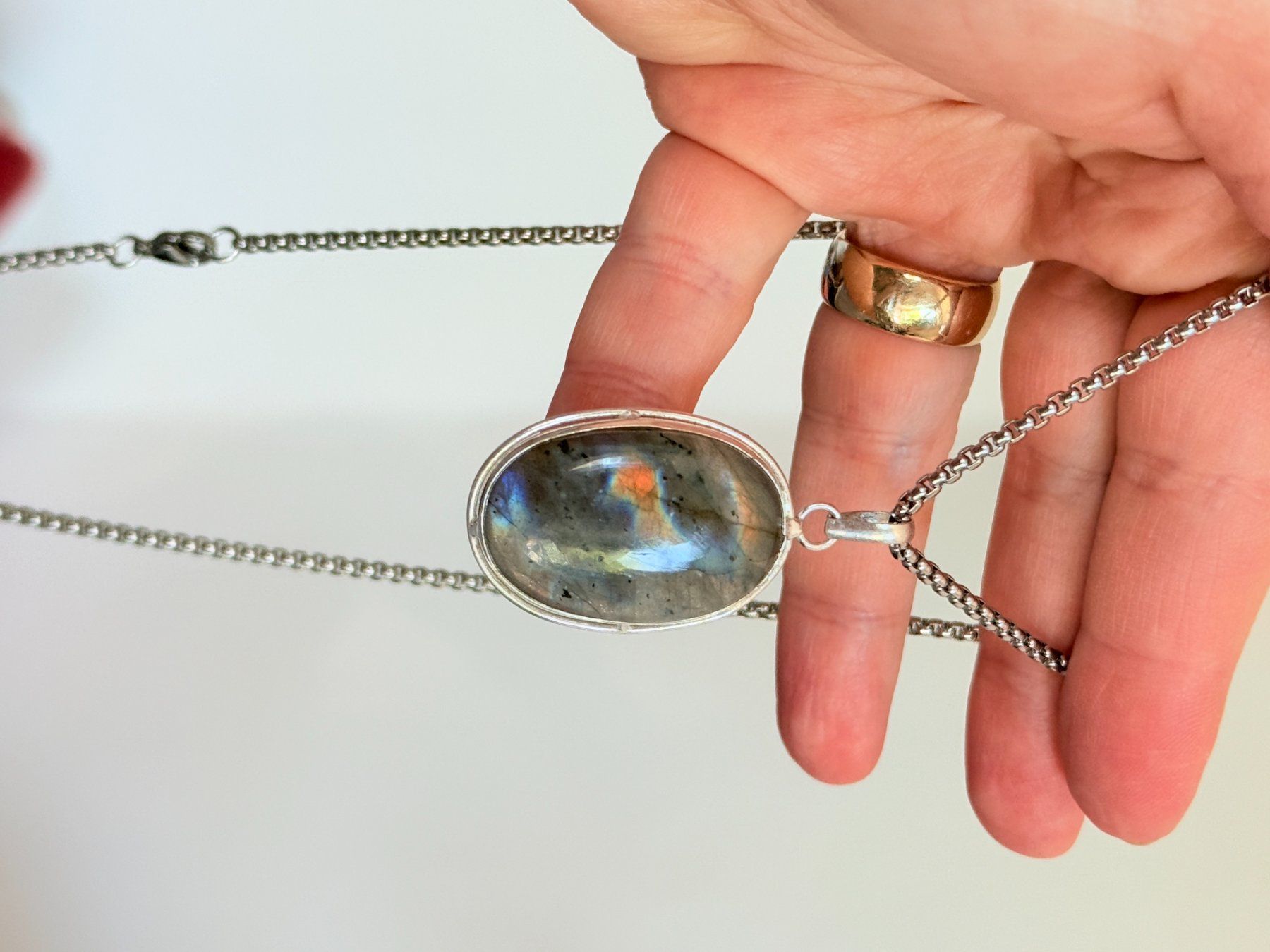 Catenine: Collier Labradorite  - Élégance intemporelle! – Nuovo e nell'imballaggio originale da Genève venduto da AWWA 4