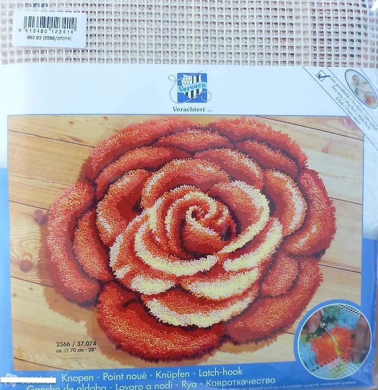 Kit bricolage: Vervaco Teppichknüpfen - Rose - 70 cm – Usato da Bremgarten b. Bern venduto da .Anita.