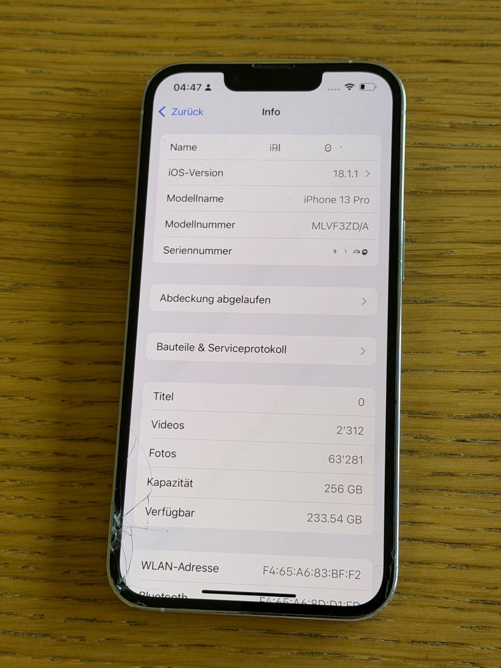 Apple Handys / Smartphones: iPhone 13 Pro 256GB, Displayschaden – Gebraucht aus Baden von networm3000 6