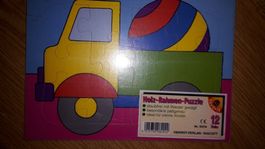 Holzpuzzle 12tlg Lkw
