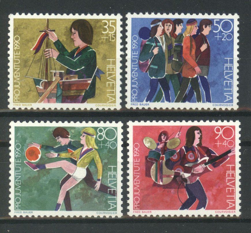 Tutti i francobolli: 1990, Pro Juventute ** (2) – Usato da Willisau venduto da Vollstempel