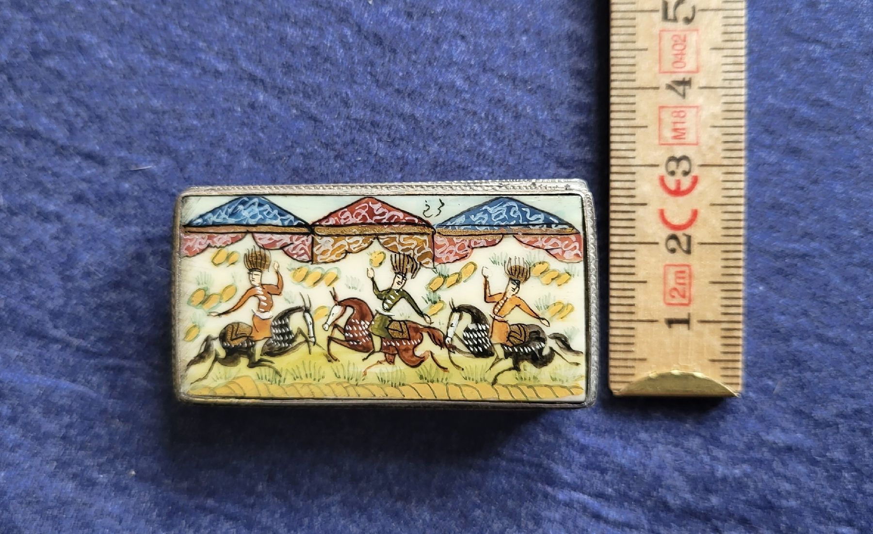 Zuckerdosen: Antike Silberdose 900 mit Emaille-Deckel – handbemalt – Gebraucht aus Brugg AG von Leona90 4