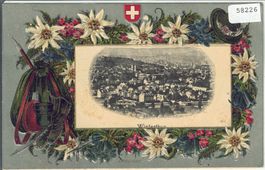Winterthur - Generalansicht - Edelweiss-Präge-Litho