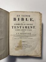 Superbe Bible ancienne Édition J.F. Ostervald 1822 Lausanne 