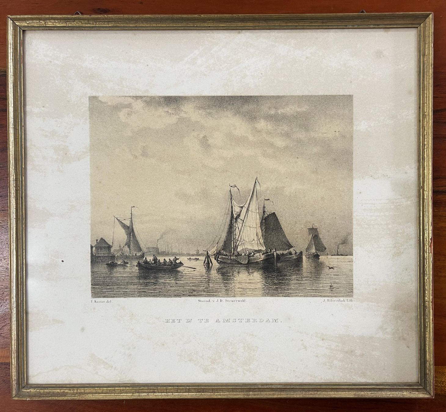 Incisioni: Stich - HET IJ TE AMSTERDAM - 32.5 x 29.5cm – Usato da Oftringen venduto da Vucki