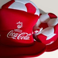 Chapeau supporter Coca-Cola Euro 2008 Suisse football unique