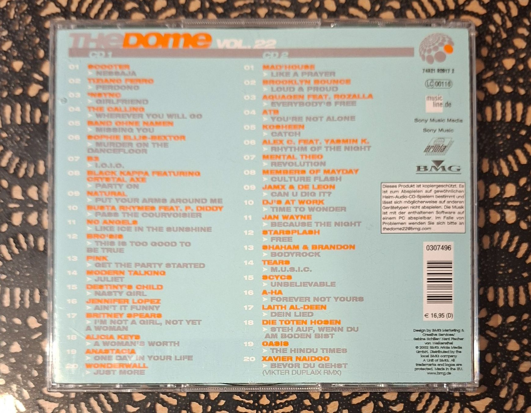 CDs: The Dome Vol. 22, Doppel-CD 2002, Hit Compilation, Sampler – Gebraucht aus Amriswil von Celini3 1
