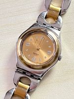Swatch Damenuhr, Gold/Silber, elegantes Design