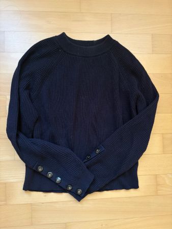 Sezane Pullover gerippt mit Knöpfen Groesse S