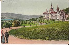 Karte Zürich (Hotel Dolder 1915)