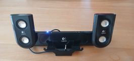 Logitech Stereo Lautsprecher und Tasche gebraucht