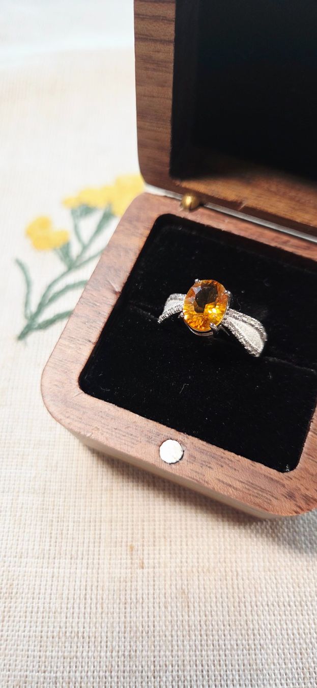 Anelli: NEW - S925 Citrine Ring (Adjustable) – Nuovo (secondo la descrizione) da Zürich venduto da cin_wcf6 2