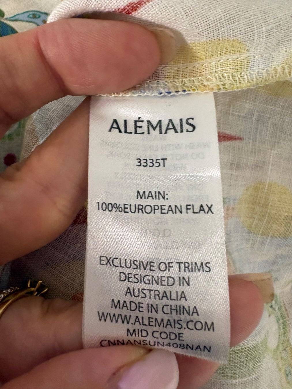 Blusen: Alémais Hemdbluse gemustert 36 Leinen weiss Bluse oversize – Neu (gemäss Beschreibung) aus Regensdorf von secondchancefashion 7