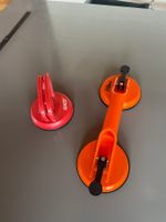 2 Saugheber für Glas 1x doppelt für 80kg und 1x 27kg