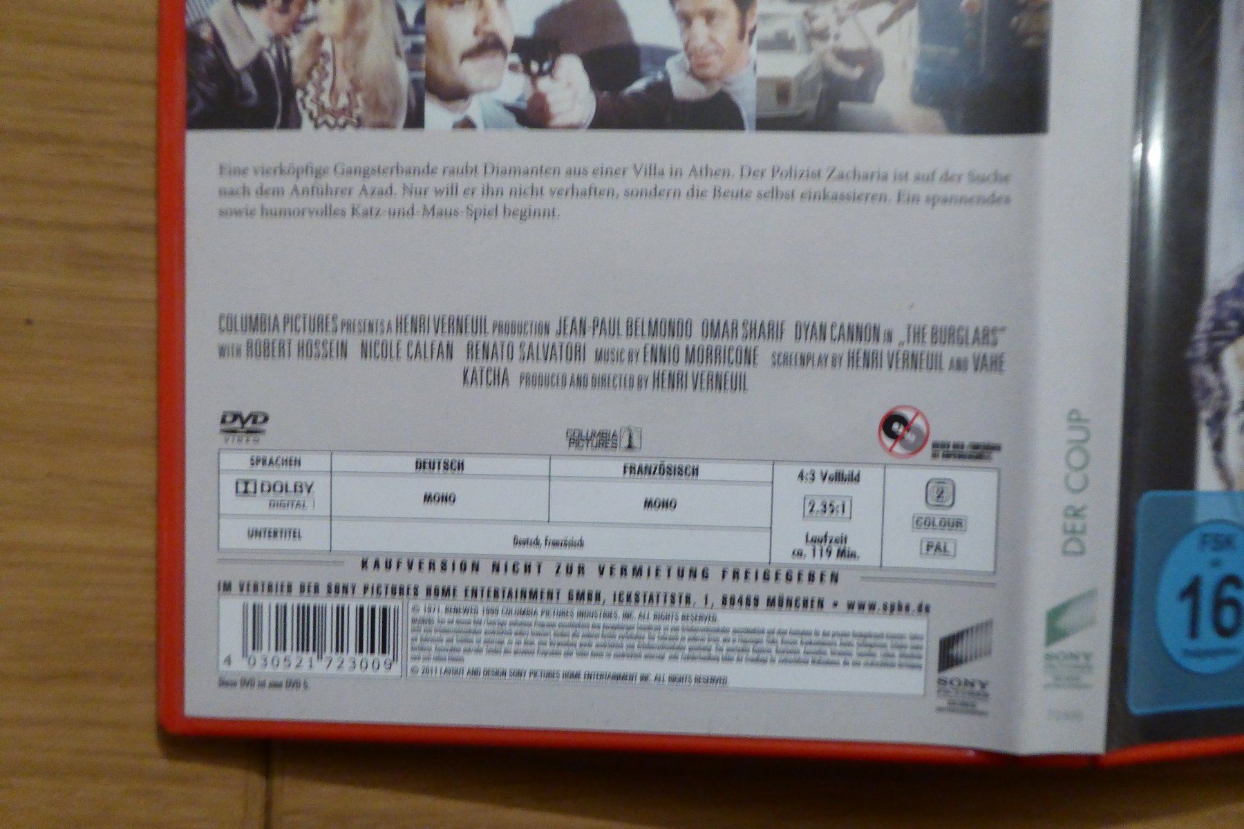 Tutti i DVDs: DVD Belmondo Sharif Der Coup – Usato da Allschwil venduto da Summelsarium 2