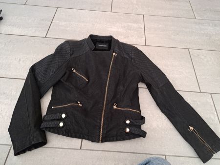 Kunstleder Jacke schwarz JOPKY&CO Gr. 40/42