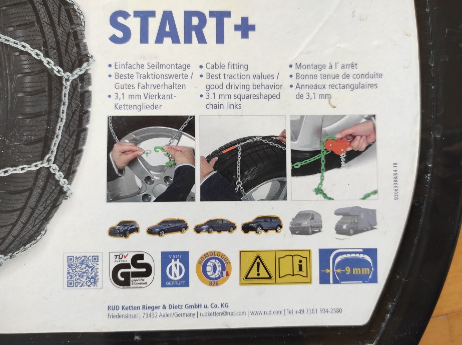 Schneeketten: Schneeketten Auto – Neu und originalverpackt aus Effretikon von MarthaK. 3