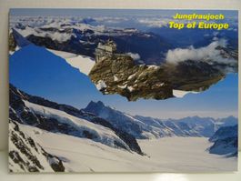 Postkarte Jungfraujoch Top of Europe 🇨🇭🏔️❄️ 10x15 cm