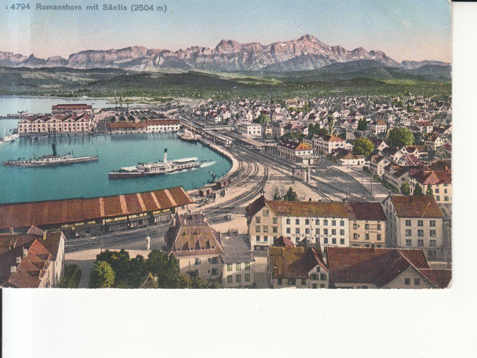 Cartoline postali: Romanshorn 1926 – Usato da Bürglen TG venduto da StampGraf