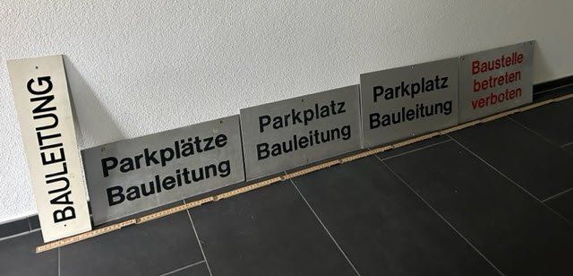 Schilder: Tafel Schild Signal Baustelle Bauleitung – Gebraucht aus Baar von Jungle4 1