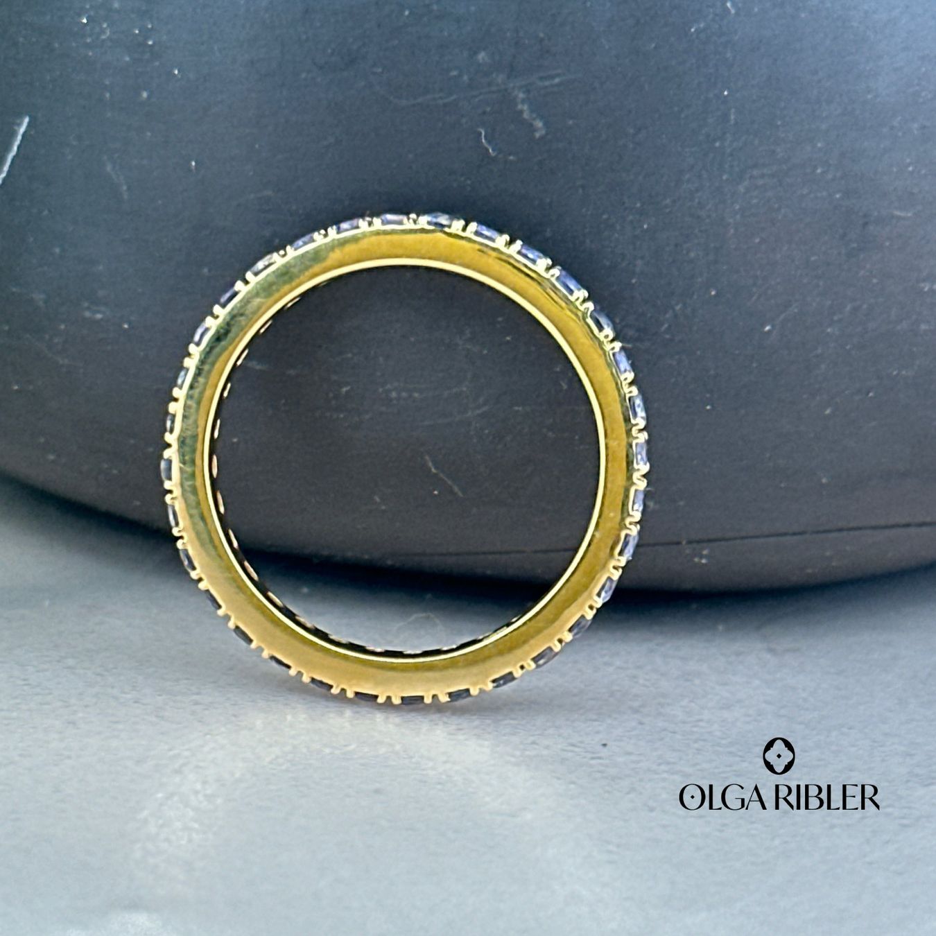 Olga Ribler Anelli: Memory Ring mit Iolith – Sterling Silber Gr 59 – Nuovo (secondo la descrizione) da Luzern venduto da Schmuckoutlet 2
